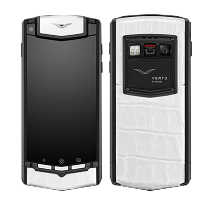 Vertu Ti Black White Alligator 